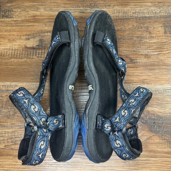 Teva black and gray sandals Men's size 6 S/N6219 Hurricane Hiking swim - Picture 3 of 8